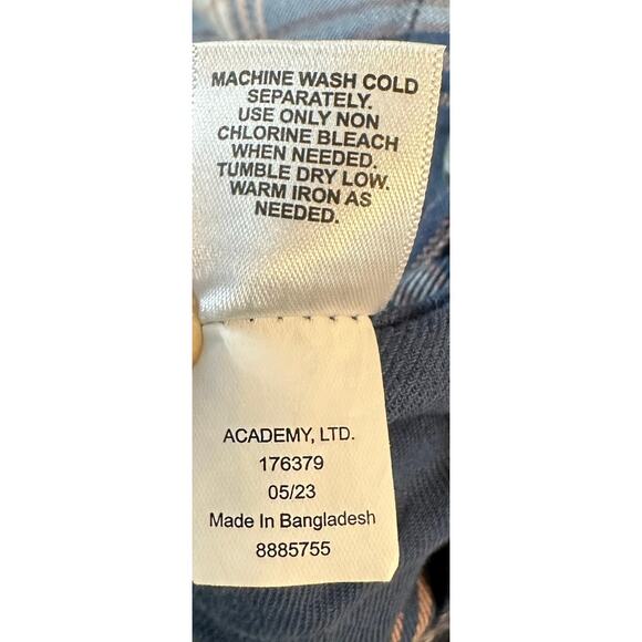 Magellan Women's Lons Sleeve Willow Creek Blue Flannel Boyfriend Fit Large - Picture 7 of 8